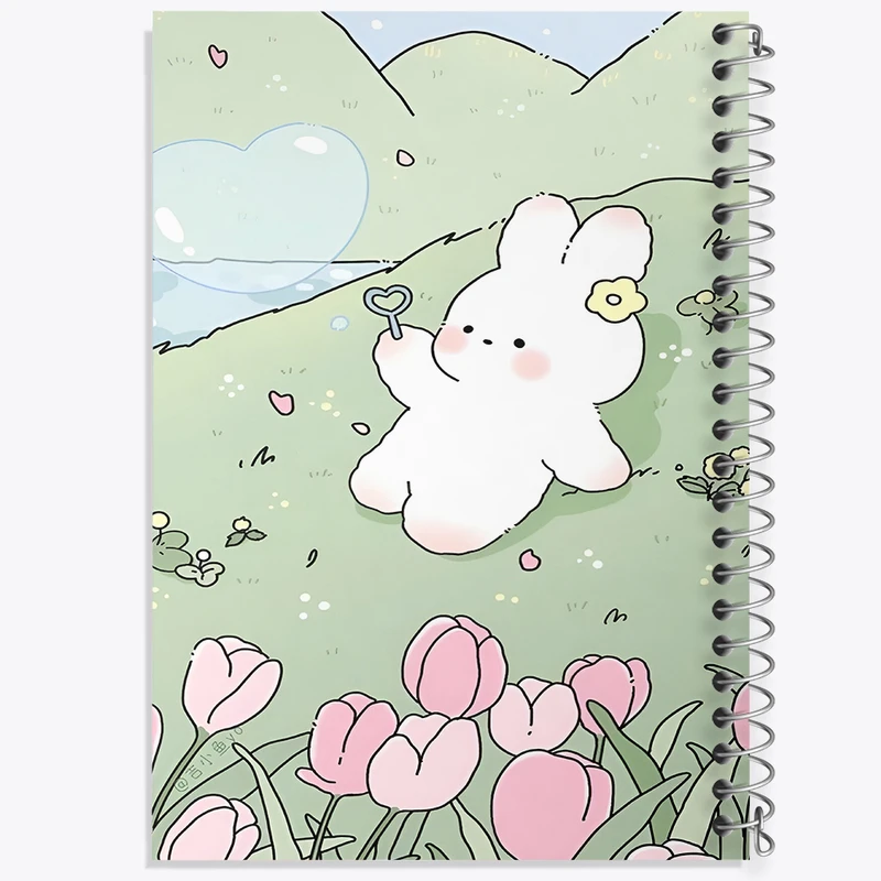 دفتر ژورنال نویسی 50 برگ خندالو مدل نقطه ای طرح خرگوش کیوت کد N3962