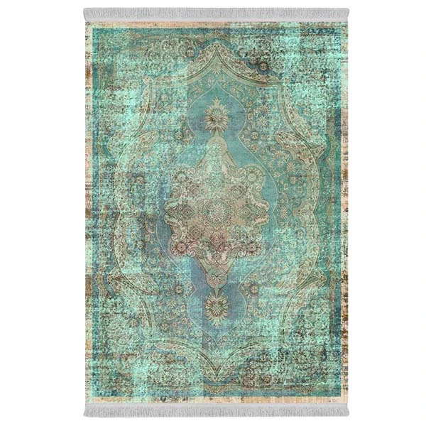 فرش پارچه‌ای دفه مدل فرشینه طرح مدرن کد 688