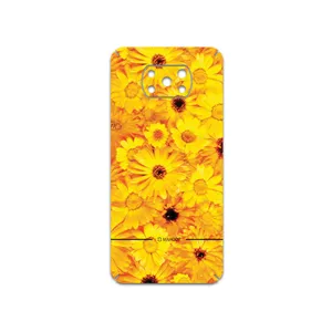 MAHOOT Yellow-Flower Cover Sticker for Xiaomi Poco X3 NFC