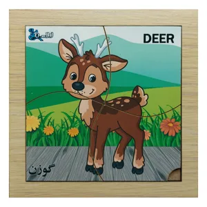 پازل 4 تکه مدل P4-069 طرح حیوان گوزن