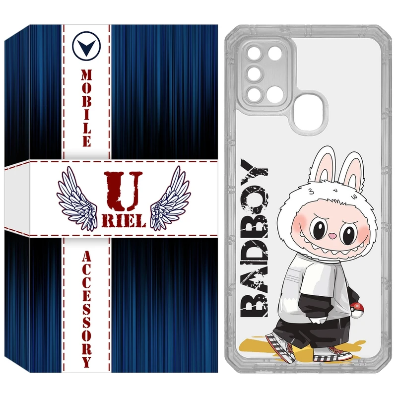 کاور یوریل مدل Clear کد 103 طرح لبوبو Labubu مناسب برای گوشی موبایل سامسونگ Galaxy A21S