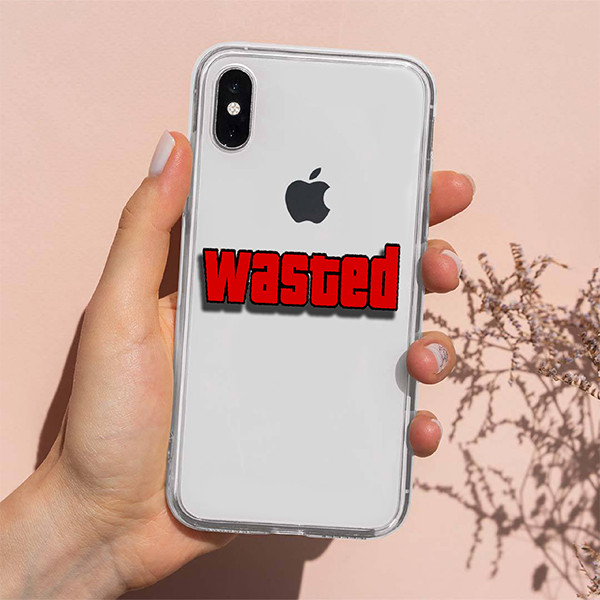 استیکر لپ تاپ طرح GTA مدل Wasted کد 1111MM