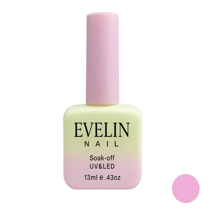 لاک ژل براق ناخن اولاین مدل 13M شماره 79 رنگ صورتی هلویی خیلی روشن