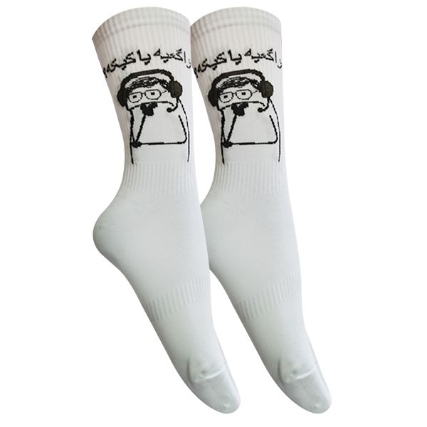 جوراب ساق بلند زنانه تن پوش هنگامه مدل پنبه کش اسپرت واگعی یا کیک  -  - 1