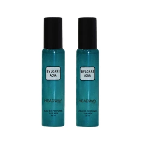 عطر جیبی مردانه هدوی استوری مدل آکوا بولگاری حجم 30  میلی لیتر مجموعه 2 عددی