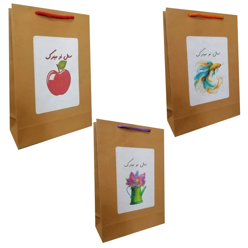 پاکت هدیه مدل نوروز و سال نو مجموعه 3 عددی