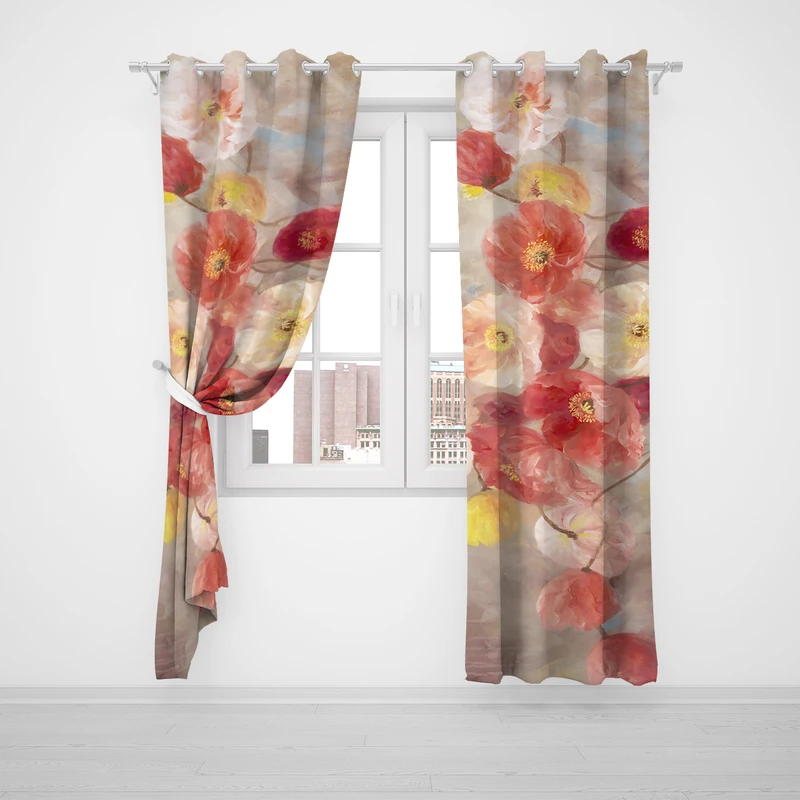 پرده مدل ابرنگی P2-134 سایز 140x280 سانتی متر