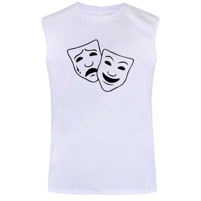 تاپ مردانه مدل ماسک کد BA3 رنگ سفید