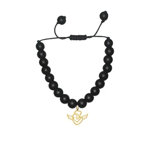 دستبند مهره ای زنانه هایکا مدل مادر و نوزاد کد bd.h 311