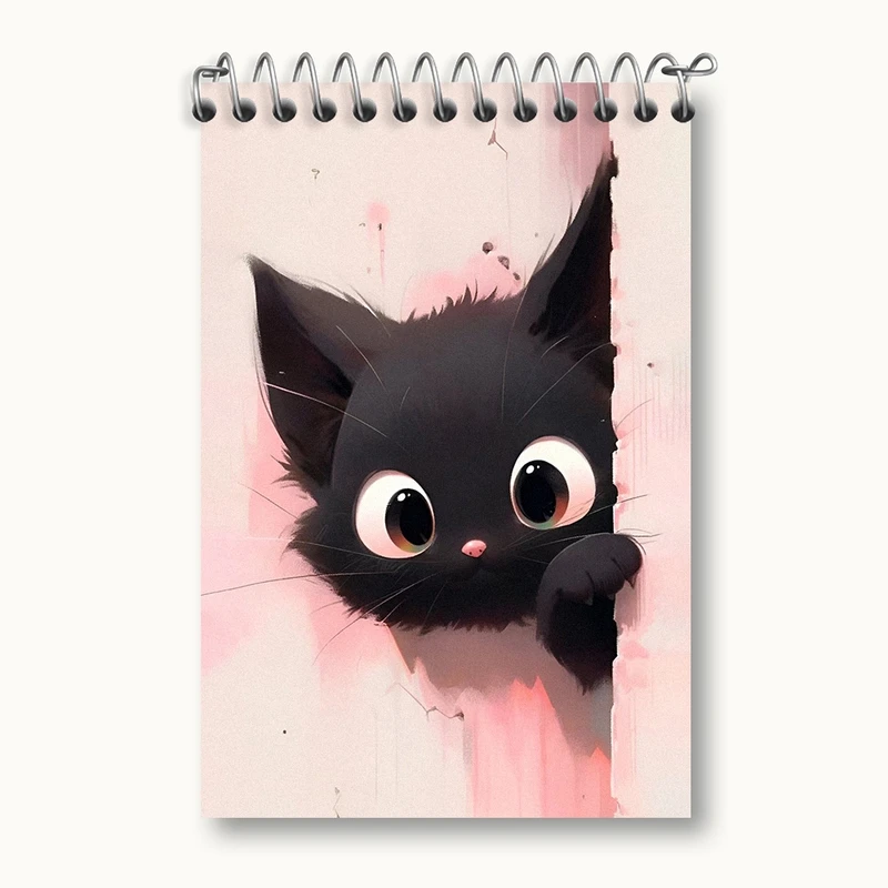 دفتر یادداشت 50 برگ خندالو مدل گربه (Cat) کد F928