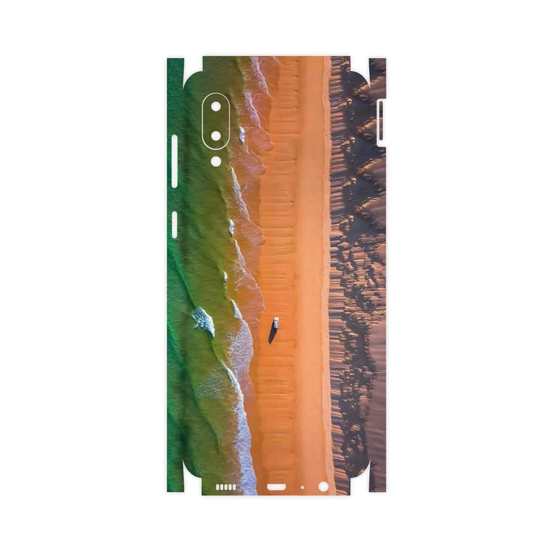 برچسب پوششی ماهوت مدل Beach and Green Sea-FullSkin مناسب برای گوشی موبایل سامسونگ Galaxy M02