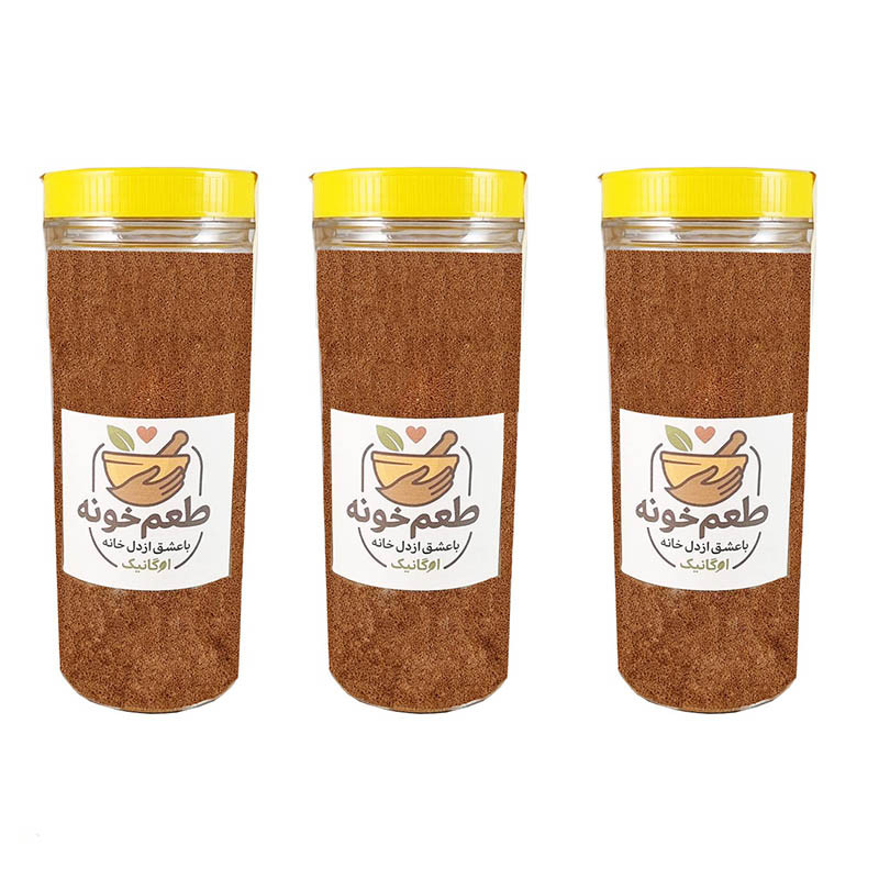 خاکشیر ارگانیک طعم خونه - 1000 گرم بسته 3 عددی
