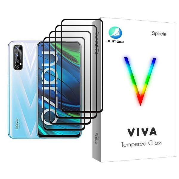 محافظ صفحه نمایش جانبو مدل Viva Glass MIX004 مناسب برای گوشی موبایل ریلمی Narzo 20 Pro بسته چهار عددی