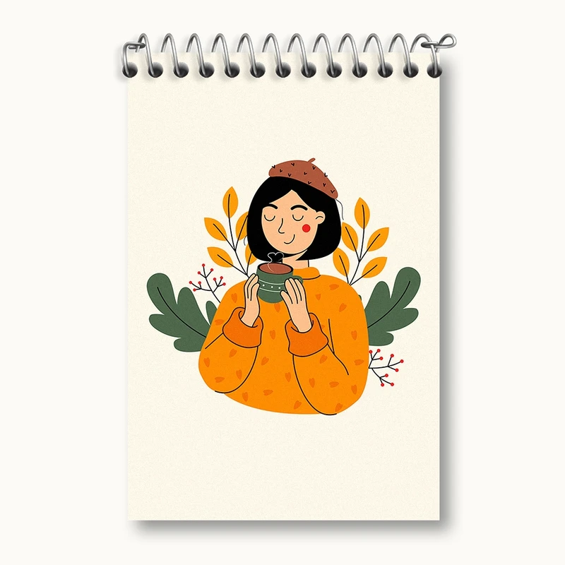 دفتر یادداشت 50 برگ خندالو مدل دخترانه کد F2884