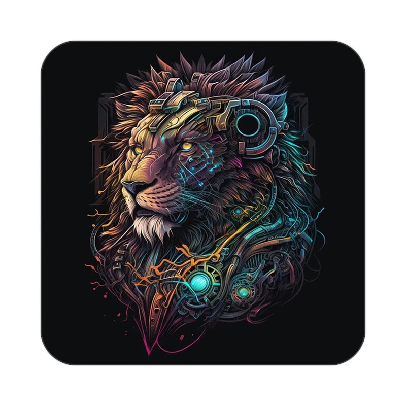 زیر لیوانی کاکتی طرح حیوانات رنگی مدل mp26123