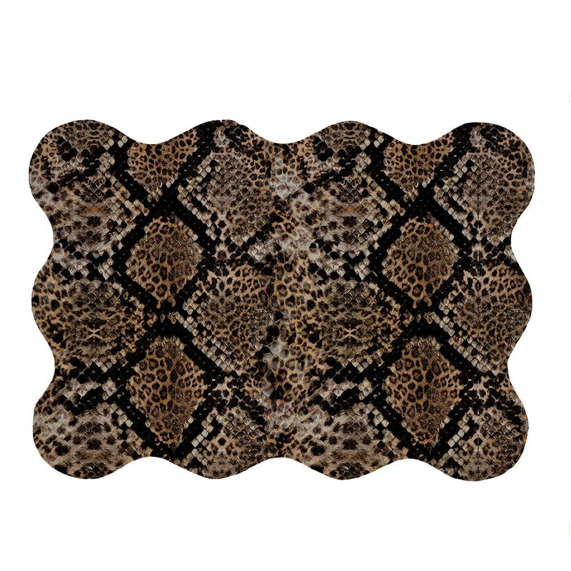 پادری مدل دالبر طرح پوست ماری کد 5366 سایز 80x110 سانتی متر 