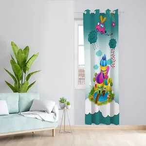  پرده مدل اتاق کودک مخمل پانچی کد 1223 سایز 140x200 سانتی متر