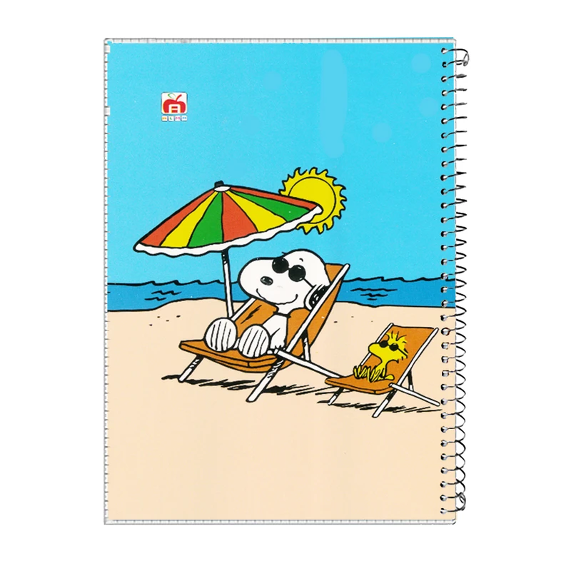 دفتر مشق 100 برگ آلما طرح SNOOPY مدل طلقی کد 7113