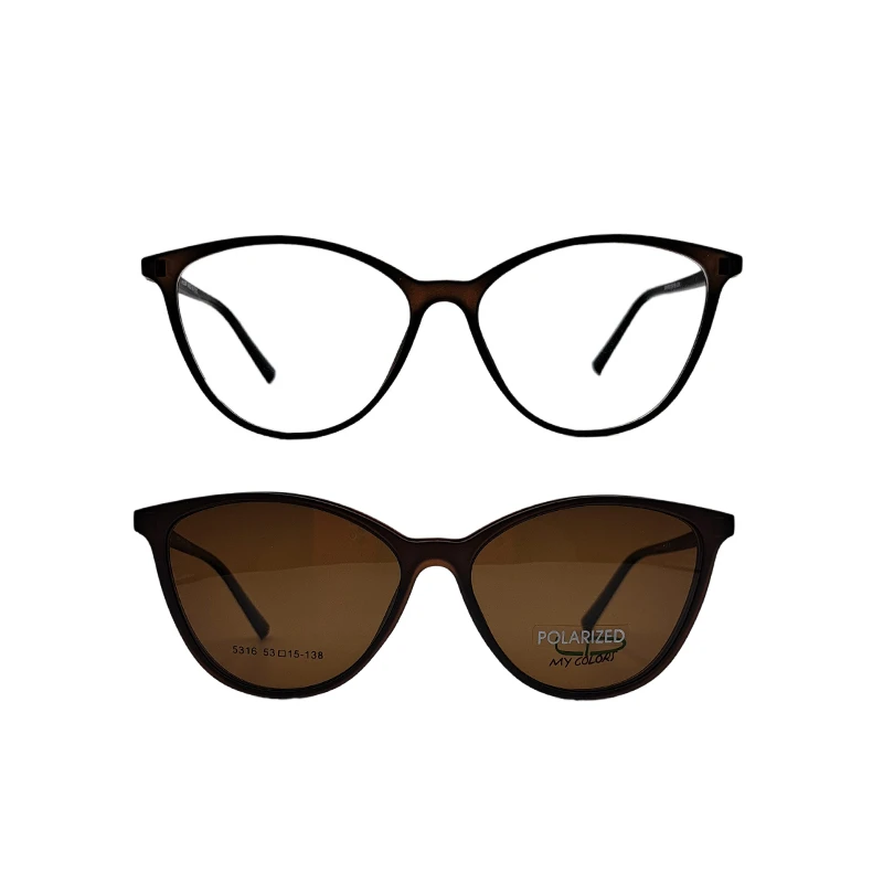 فریم عینک طبی مای کالرز مدل 5316c4 به همراه کاور آفتابی