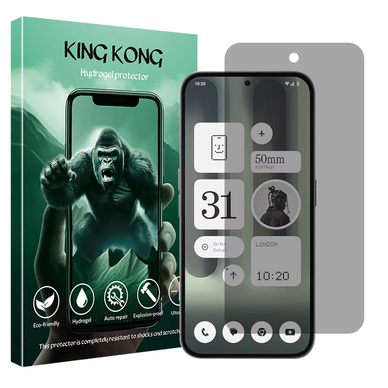 محافظ صفحه نمایش حریم شخصی کینگ کونگ مدل Tough مناسب برای گوشی موبایل ناتینگ Phone 2a Plus