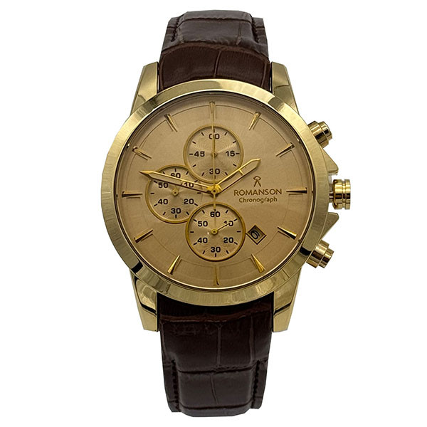ساعت مچی عقربه‌ای مردانه کوارتز کرنوگراف رومانسون مدل سه موتور 5443