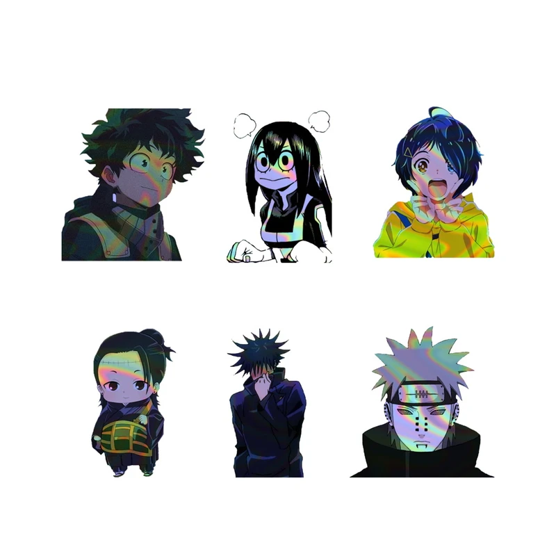 استیکر لپ تاپ  موندیکس طرح انیمه کد 5101 مجموعه 6 عددی
