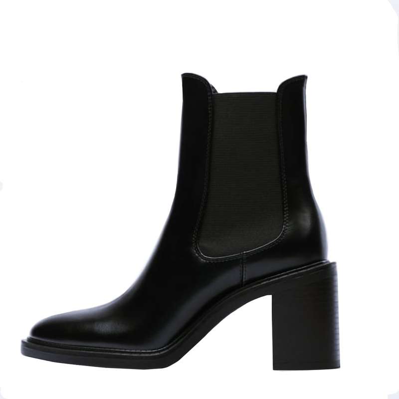 نیم بوت زنانه زارا مدل WIDE HEEL 2107810