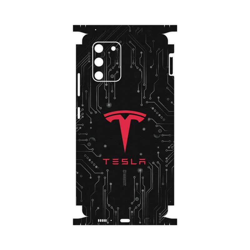 برچسب پوششی ماهوت مدل TESLA-Motors-FullSkin مناسب برای گوشی موبایل سامسونگ Galaxy S10 Lite