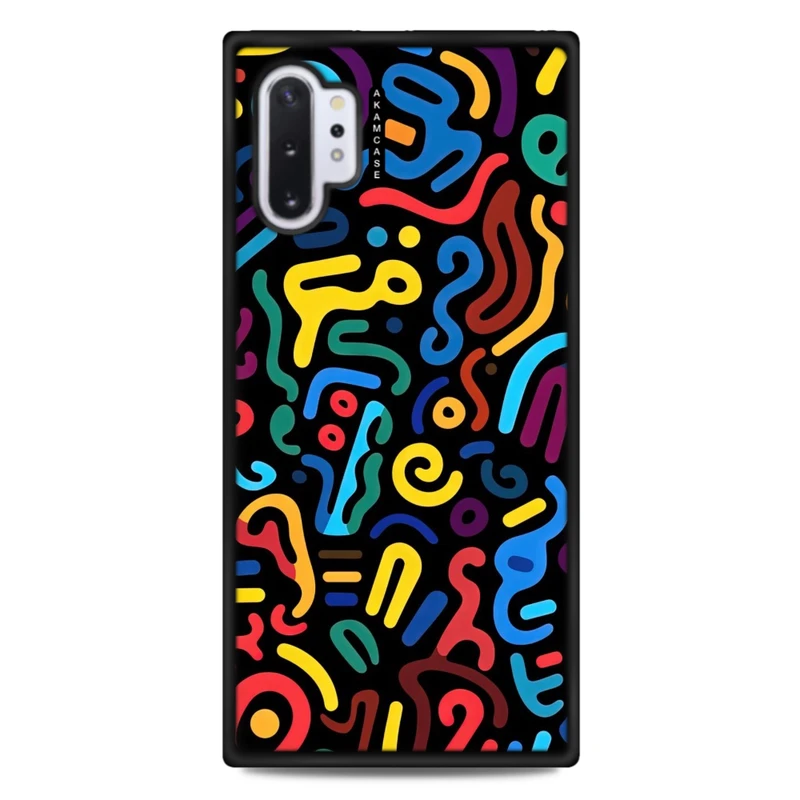 کاور آکام مدل AMC-WSGN10P-DOODLE20 مناسب برای گوشی موبایل سامسونگ Galaxy Note 10 Plus