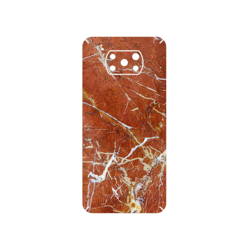 برچسب پوششی ماهوت مدل Red Marble مناسب برای گوشی موبایل شیائومی Poco X3 Pro