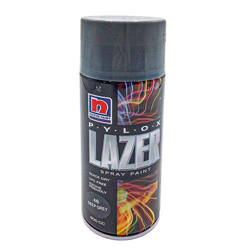  اسپری رنگ خاکستری تیره نیپون مدل لیزر کد 46 حجم 400 میلی لیتر