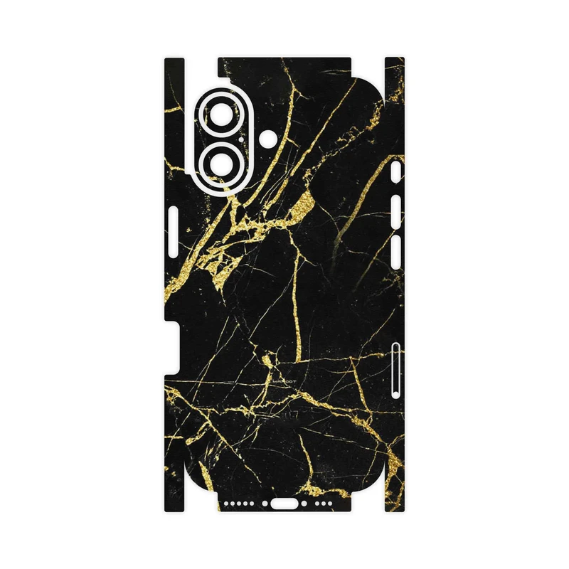 برچسب پوششی ماهوت مدل Graphite_Gold_Marble-FullSkin مناسب برای گوشی موبایل اپل iPhone 16