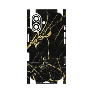 MAHOOT Graphite_Gold_Marble-FullSkin Cover Sticker for Apple iPhone 16