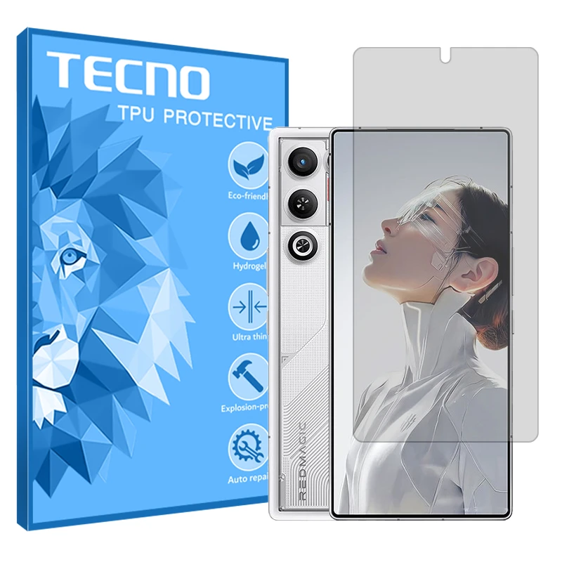 محافظ صفحه نمایش شفاف تکنو مدل هیدروژلی مناسب برای گوشی موبایل زد تی ای nubia RedMagic 11 Air