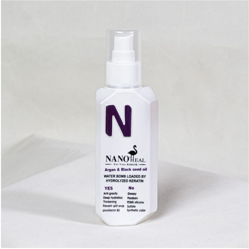 روغن آرگان نانو هیل مدل black seed oil حجم 130 میلی لیتر