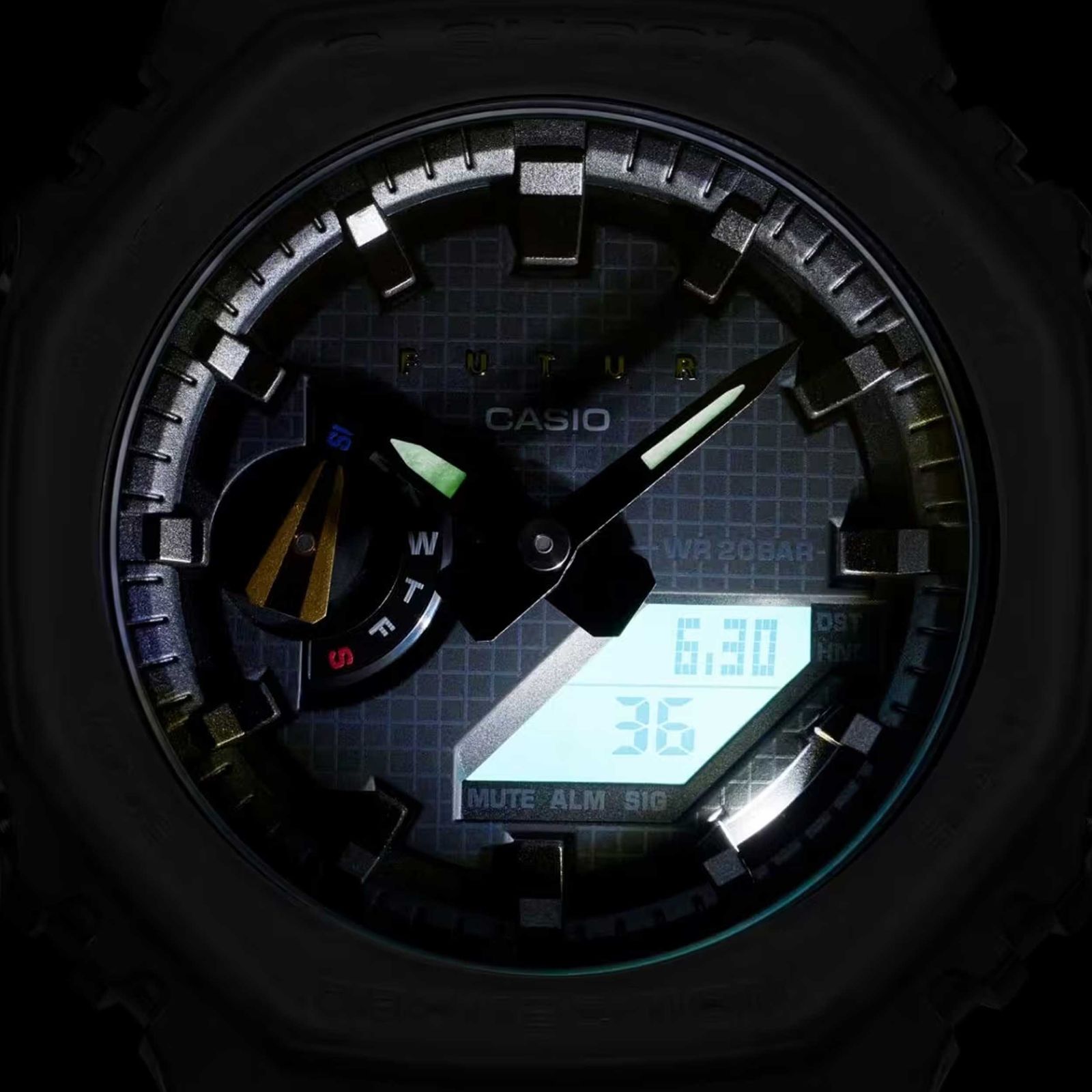 ساعت مچی عقربه‌ای مردانه کاسیو مدل GA-2100FT-8ADR -  - 3
