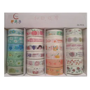 چسب کاغذی مدل واشی کد D44 عرض 1.5 سانتی متر بسته 24 عددی