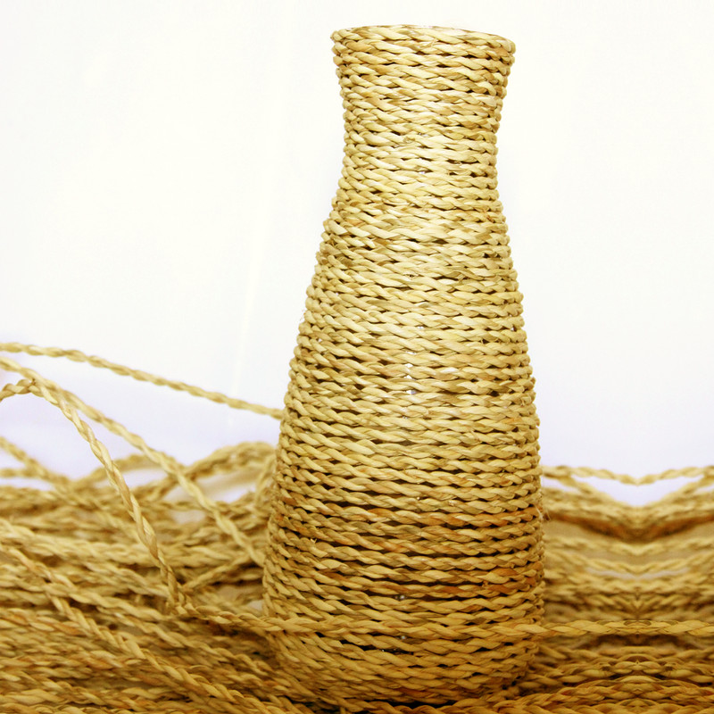 گلدان حصیری مدل BOHO