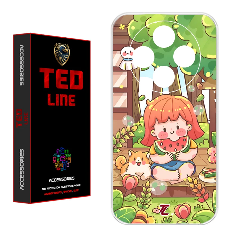 کاور تدلاین طرح دختر هندونه ای کد 1180 مناسب برای گوشی موبایل شیائومی Redmi 14C / Poco C75