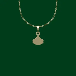 گردنبند طلا 18 عیار زنانه مدوپد مدل هندسی کد FF2-1-1024