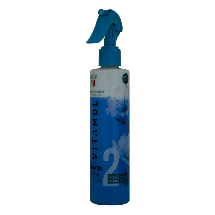 اسپری دو فاز مو ویتامول مدل KERATIN حجم 250 میلی لیتر