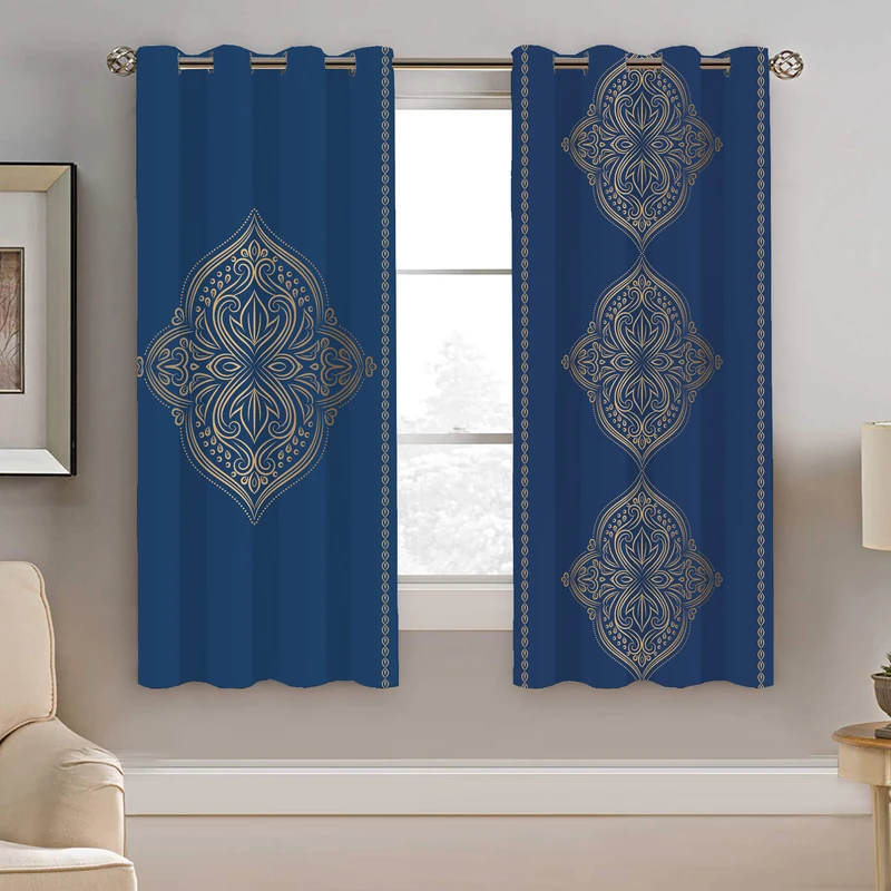 پرده نیروانا طرح سنتی مدل مخمل کد 9040 سایز 140×200 سانتی متر