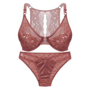 ست شورت و سوتین زنانه مدل آبان کد 5006MI رنگ قهوه ای