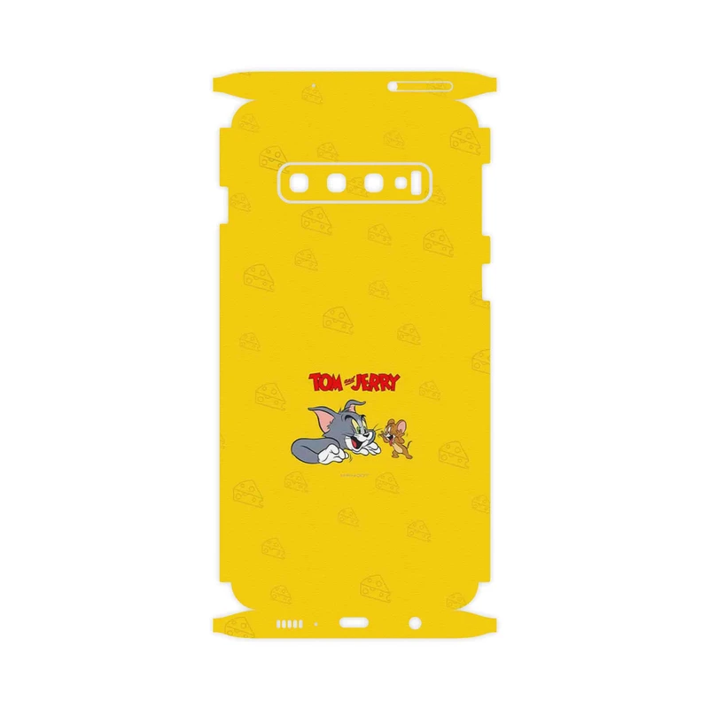 برچسب پوششی ماهوت مدل Tom and Jerry-FullSkin مناسب برای گوشی موبایل سامسونگ Galaxy S10