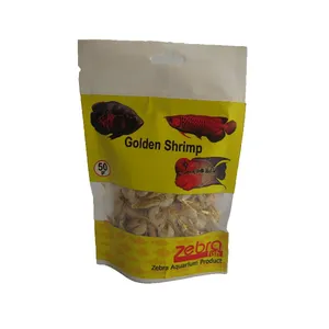 غذای ماهی زبرا مدل golden shrimp وزن 50 گرم 