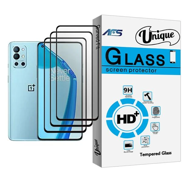محافظ صفحه نمایش ای اف اس مدل Unique Glass MIX003 مناسب برای گوشی موبایل وان پلاس 9R بسته سه عددی