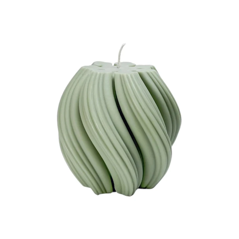 شمع دست‌ساز بدون‌بو مدل پیچ ژورنالی زمان اتمام 48 ساعت