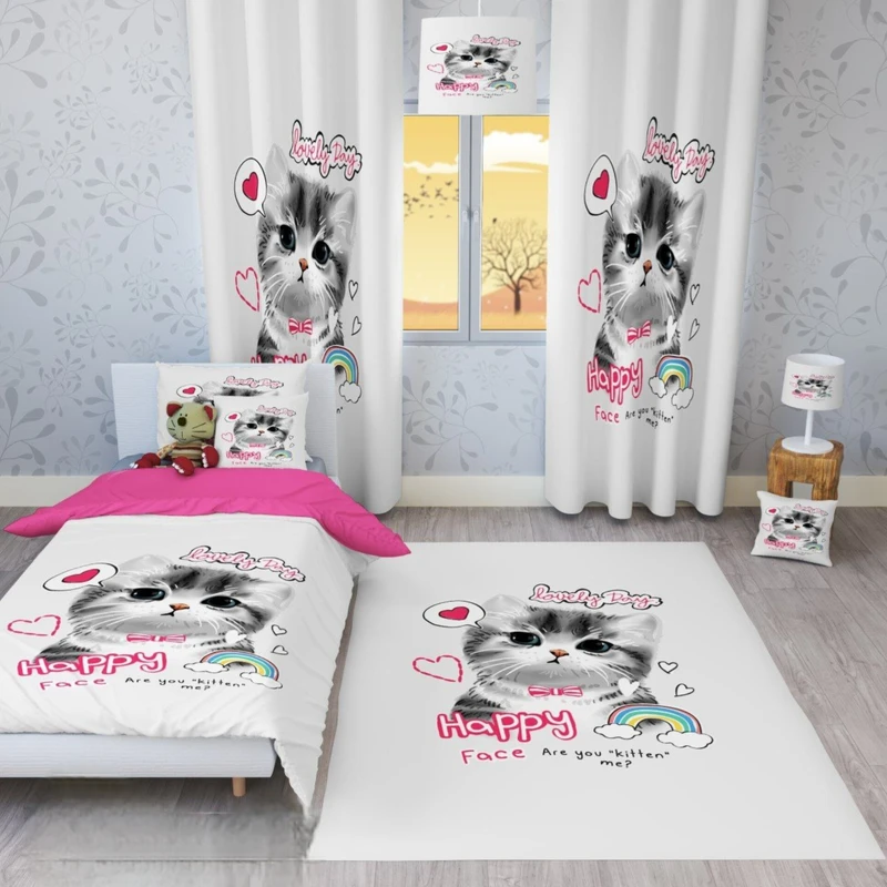 سرویس خواب یک نفره 4 تکه مدل گربه ملوس