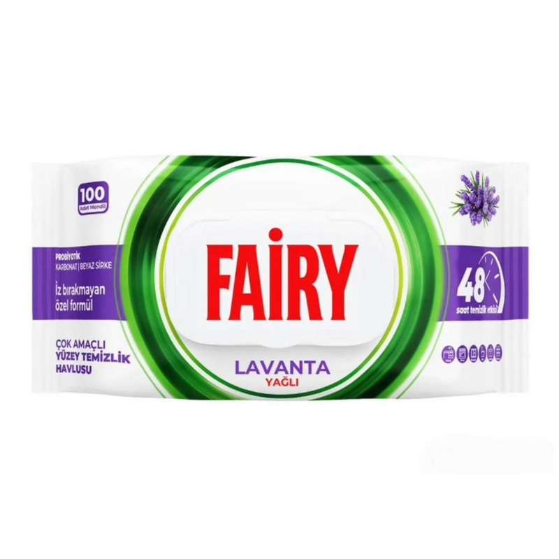 دستمال مرطوب فیری مدل Lavanta بسته 100 عددی دستمال مرطوب فیری مدل Lavanta بسته 100 عددی