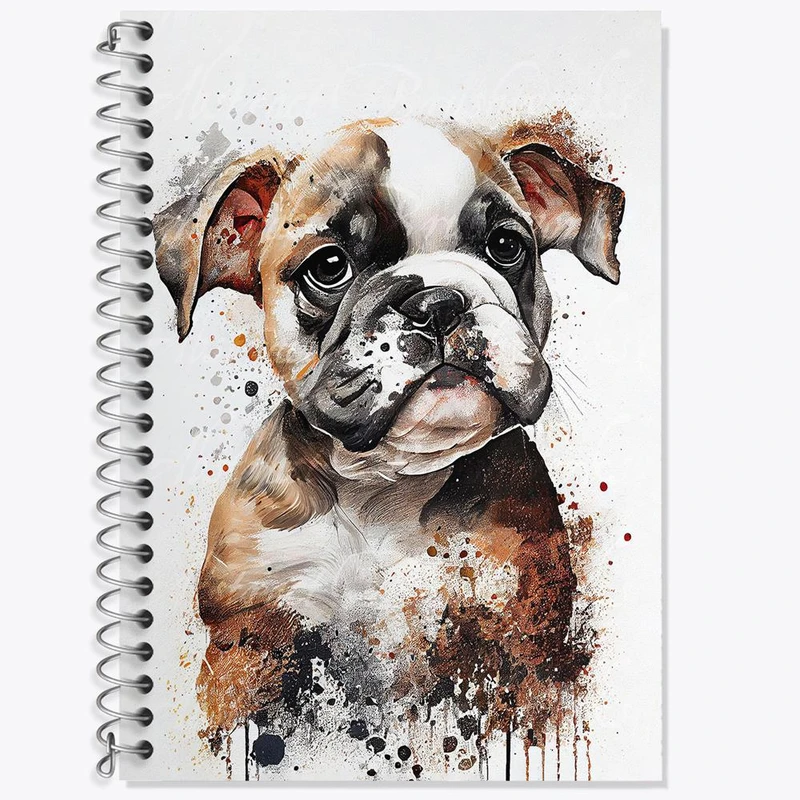 دفتر زبان 50 برگ خندالو مدل دو خط طرح سگ کد 28338